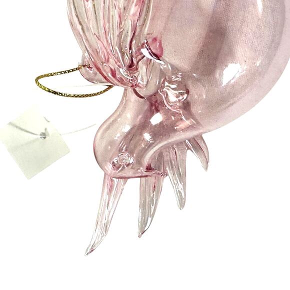 Dillard's Trimmings Pink Iridescent Clear Glass Bird Christmas Ornaments-Pair - Picture 2 of 11